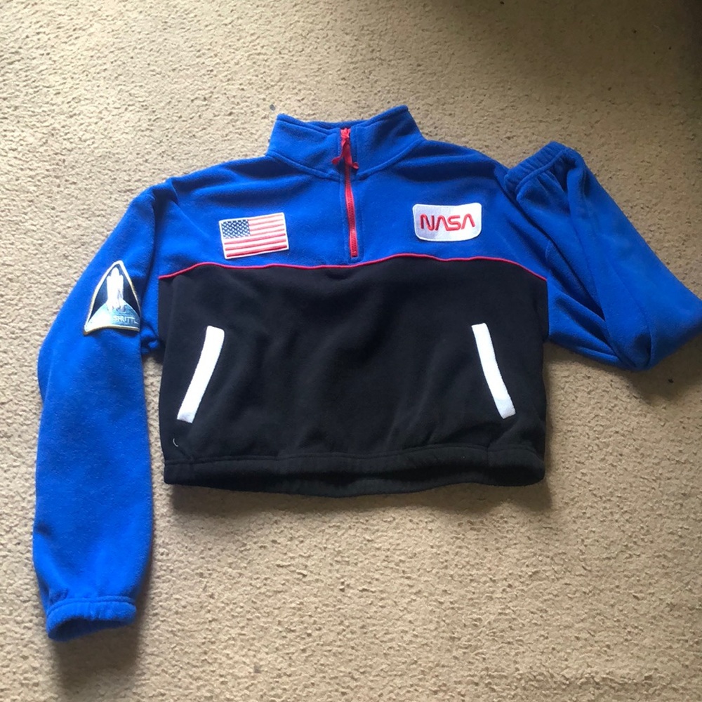 NASA cropped sweater